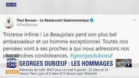 Les hommages à Georges Duboeuf, "le pape du Beaujolais", se multiplient