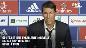OL : "C’est une excellente nouvelle", Garcia ravi qu’Aouar reste à Lyon