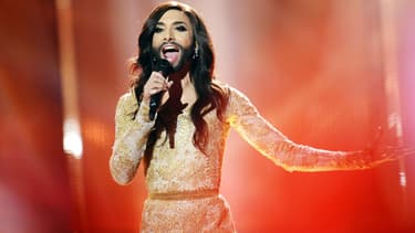 Conchita Wurst à l'Eurovision à Copenhague en 2014