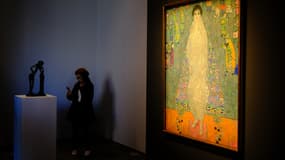 "Portrait Elisabeth Lederer" de Gustav Klimt est présenté lors de la vente aux enchères de la maison Sotheby's à New York, le 8 novembre 2025.