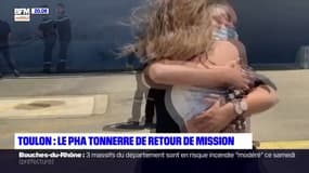 Toulon: le porte-hélicoptères Tonnerre de retour de mission après cinq mois en mer