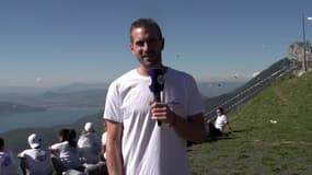 Hand – Du parapente pour promouvoir l’Euro 2018 en France