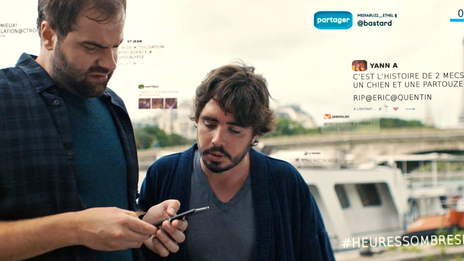 Quentin Margot et Eric Metzger dans "Bad Buzz"