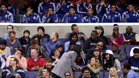 Lionel Messi et ses équipiers argentins au match de NBA Washington-Indiana