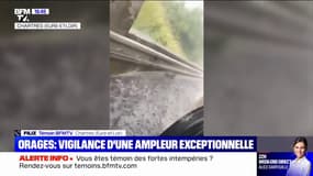 Intempéries: "Les voitures ont commencé à ralentir, on ne voyait plus rien", une habitante de Chartres raconte