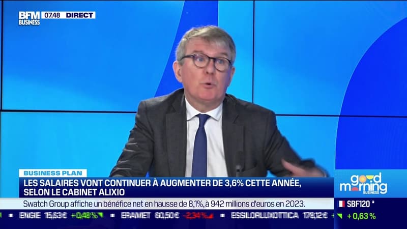 Philippe Vivien (Alixio) : Les salaires vont continuer à augmenter de 3,6% cette année, selon le cabinet Alixio - 23/01