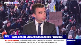 Emmanuel Macron interpellé à La Haye: "C'est limité et un peu anecdotique", selon Louis Marguerite, député Renaissance