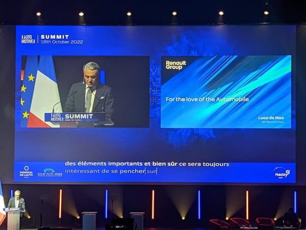 Luca de Meo, patron de Renault, à l'Automotive Summit