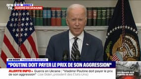 Pour Joe Biden, les oligarques russes "font partie de cette kleptocratie qui existe à Moscou" 