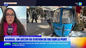 Le port de Bandol à l'heure du sport d'hiver