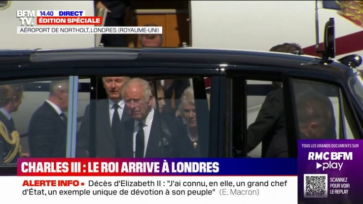 Royaume-Uni: Charles III est arrivé à Londres 