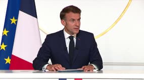 Emmanuel Macron à l'Élysée, le vendredi 13 juin 2025.
