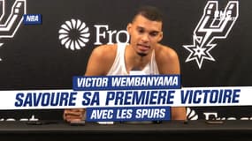 NBA : La "fierté" de Wembanyama qui savoure sa première victoire avec les Spurs