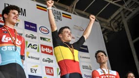 Remco Evenepoel remportant le championnat de Belgique le 25 juin 2023