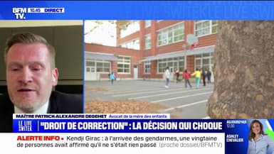"Droit de correction": "C'est une décision qui est très difficilement accueillie", relate maître Patrick-Alexandre Degehet, avocat de la mère des enfants du policier