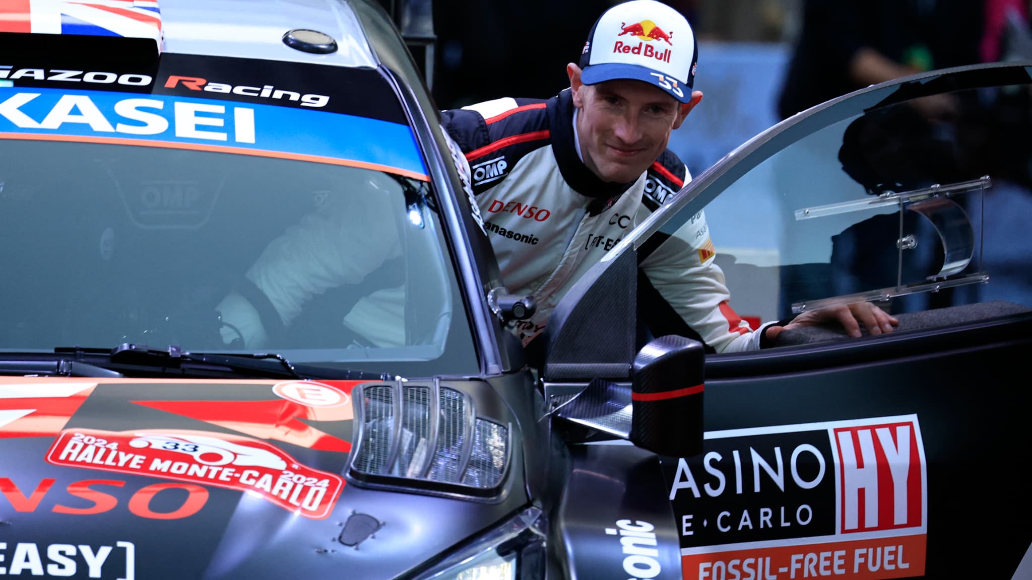Le pilote gallois Elfyn Evans lors du rallye Monte-Carlo 2024.