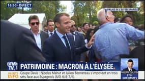 Journées du Patrimoine: Emmanuel Macron à la rencontre des visiteurs de l’Elysée