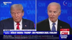 "Le seul homme qui est un repris de justice, est celui que je regarde": Joe Biden attaque Donald Trump sur ses affaires judiciaires durant leur débat