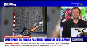 J'aime mes Jeux: un espoir du rugby fauteuil porteur de flamme