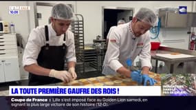 Nord: pour l'Epiphanie, un pâtissier revisite la galette en gaufre des rois