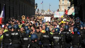 Manifestation de gilets jaunes à Paris le 23 février 2019