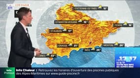 Météo Côte d’Azur: du soleil sur le littoral mais un temps plus instable dans les terres