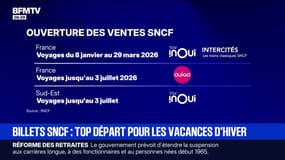 La SNCF ouvre la vente des billets de train ce mercredi pour les vacances d'hiver