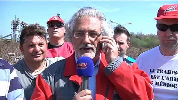 Walter Broccoli, représentant FO sur le site sidérurgique de Florange, ce mercredi.