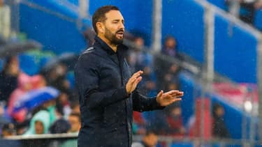 José Bordalas sur le banc de Getafe en juin 2023.