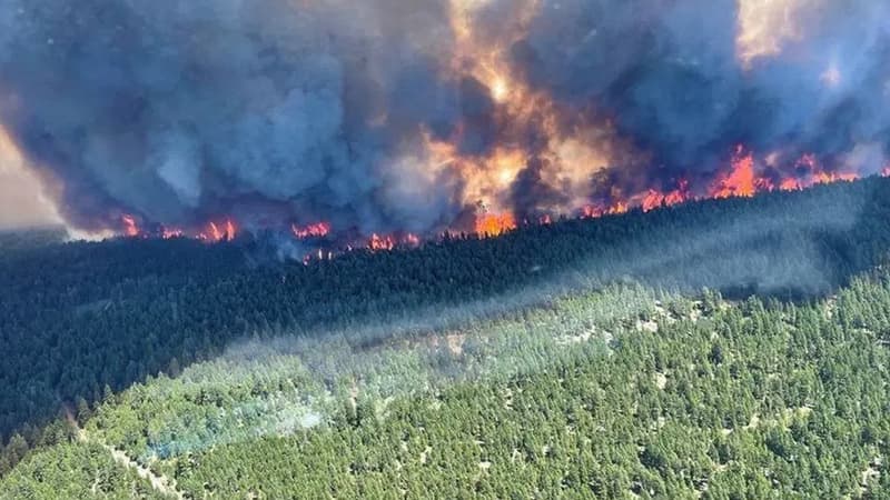 Les incendies ravagent une partie de la Colombie-Britannique au Canada, le 1er juillet 2021