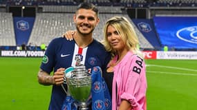 Wanda Nara avec son compagnon Mauro Icardi