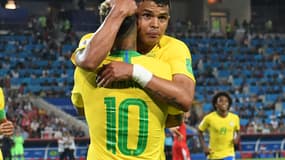 Thiago Silva et Neymar