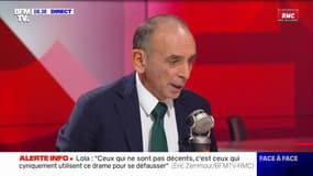 Meurtre de Lola: pour Éric Zemmour, "cette histoire dépasse ses parents, c'est toute la France qui est concernée"
