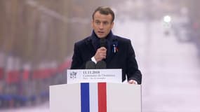 Emmanuel Macron le 11 novembre 2018