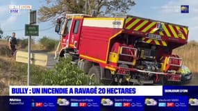 Rhône: 20 hectares touchés par un feu de végétation à Bully