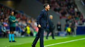 Diego Simeone lors du match Atlético-Lille (1-3, Ligue des champions), le 23 octobre 2024