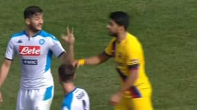 Kostas Manolas et Luis Suarez