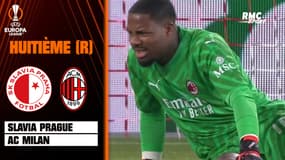Slavia Prague - Milan AC : Mike Maignan sort sur blessure, touché au genou droit ! (0-0)