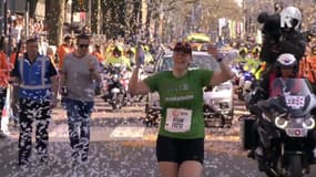 Arrivée du marathon de Rotterdam