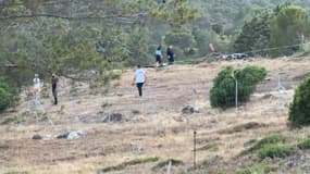 Le secteur d'Agay près de Saint-Raphaël (Var), après le crash d'un hélicoptère de tourisme le mercredi 26 juin 2024.