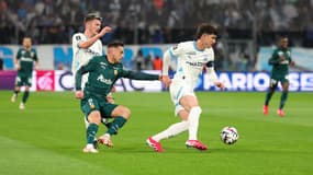 Leonardo Balerdi lors d'OM-Lens, le 8 mars 2025.