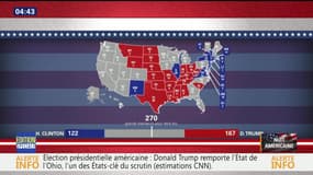 Election américaine: Donald Trump mène 167 à 131 grands électeurs - 09/11