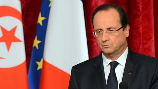 François Hollande, en novembre dernier, recevant alors son homologue tunisien Moncef Marzouki à l'Elysée.