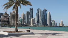 La corniche de Doha, capitale du Qatar.