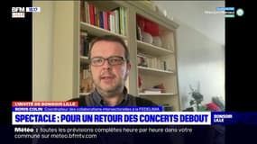 Boris Colin, coordinateur des collaborations intersectorielles à la FEDELIMA,  souhaite l'annulation de l'interdiction des concerts debout