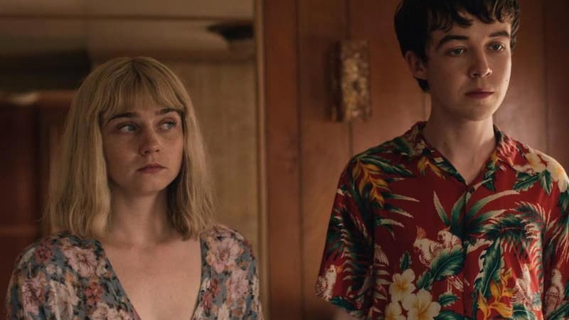 Jessica Barden et Alex Lawther dans "The end of the F*****ing word", série Netflix.