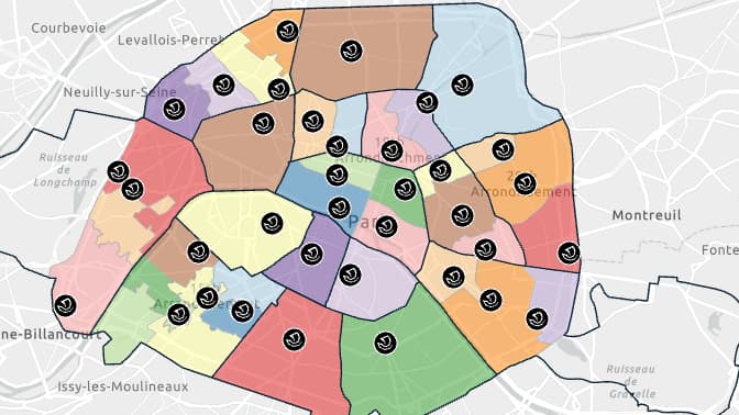 Les bureaux de vote pour la consultation citoyenne sur la place des SUV dans la capitale le 4 février.