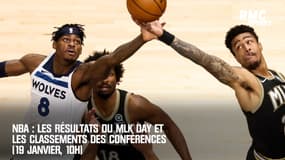 NBA : Les résultats du MLK Day et les classements des conférences (19 janvier, 10h)
