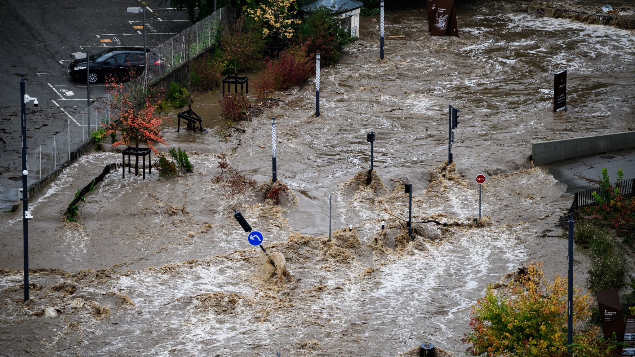 La commune d'Annonay inondée jeudi 17 octobre 2024 La commune d'Annonay inondée jeudi 17 octobre 2024
