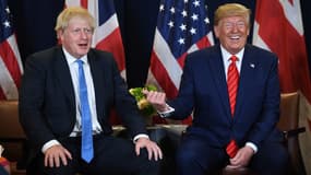 Le Premier ministre britannique, Boris Johnson, et le président américain Donald Trump